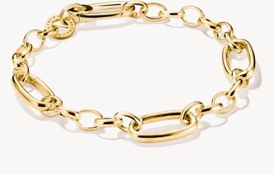 Thomas Sabo Gold Plated Charm Bracelet – Connect C1203-S02-39-L19