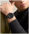 Fossil Machine 41 mm Three-Hand Date Black Stainless Steel Watch FS6186 - alternate view 2