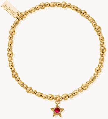 ChloBo January Birthstone Bracelet - 18ct Gold Plated GBBCB3481
