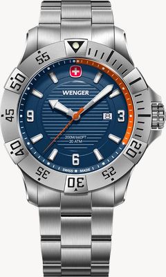 Wenger Seaforce Quartz (43mm) Blue Dial / Stainless Steel Bracelet 01.0641.141