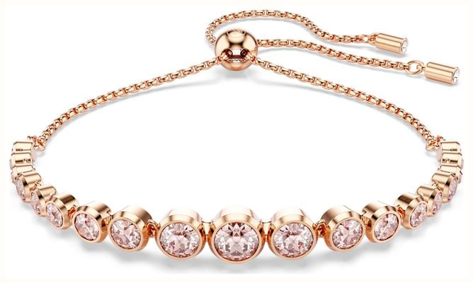 Swarovski Ladies Pink Imber Tennis Bracelet Rose-Gold Tone Plated 5718204