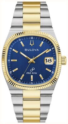 Bulova Super Seville Precisionist (38mm) Blue Dial / Two-Tone Stainless Steel Bracelet 98B462
