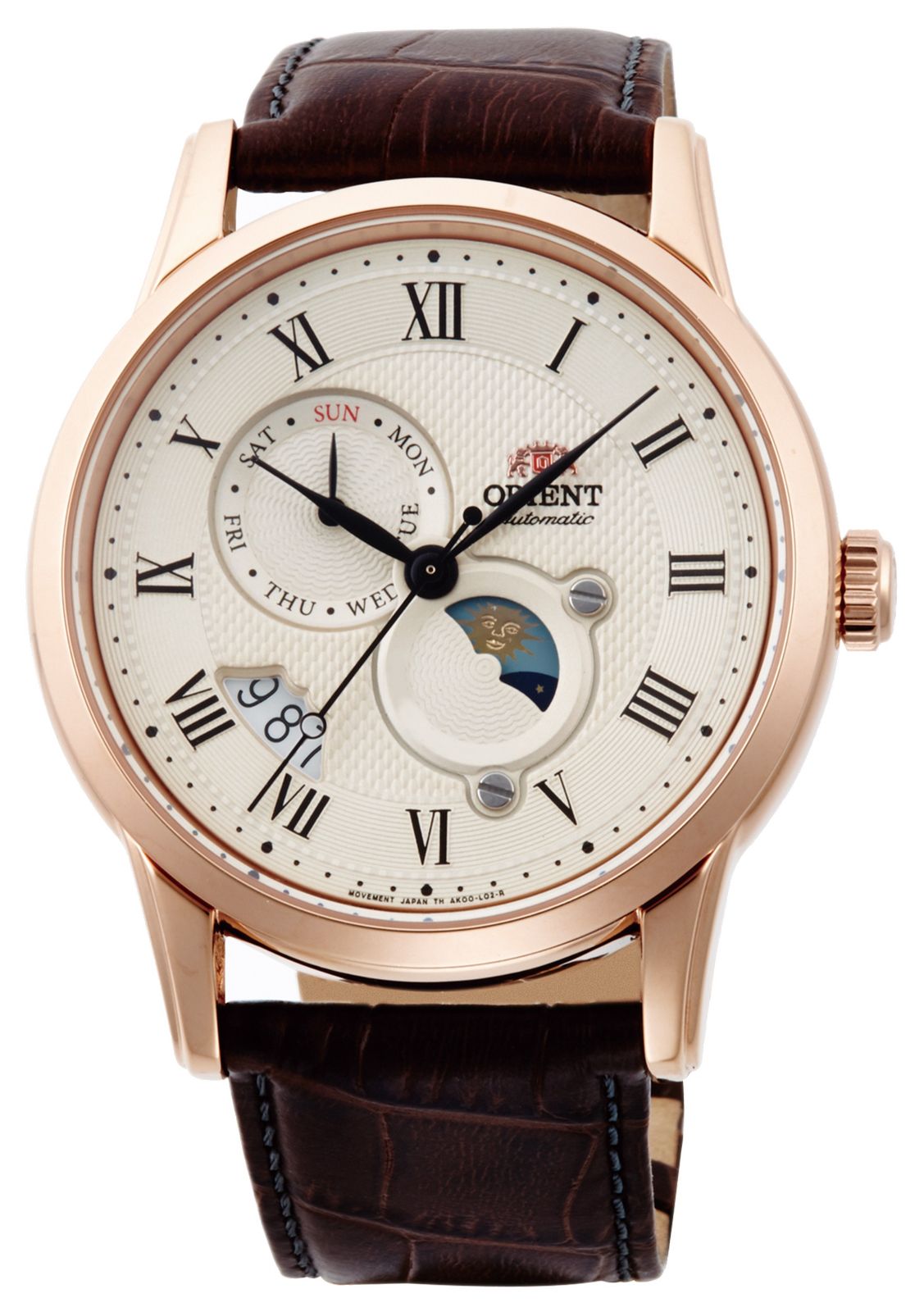 Orient RA-AK0007S30B Sun & Moon Mechanical (42.5mm) Ivory Watch