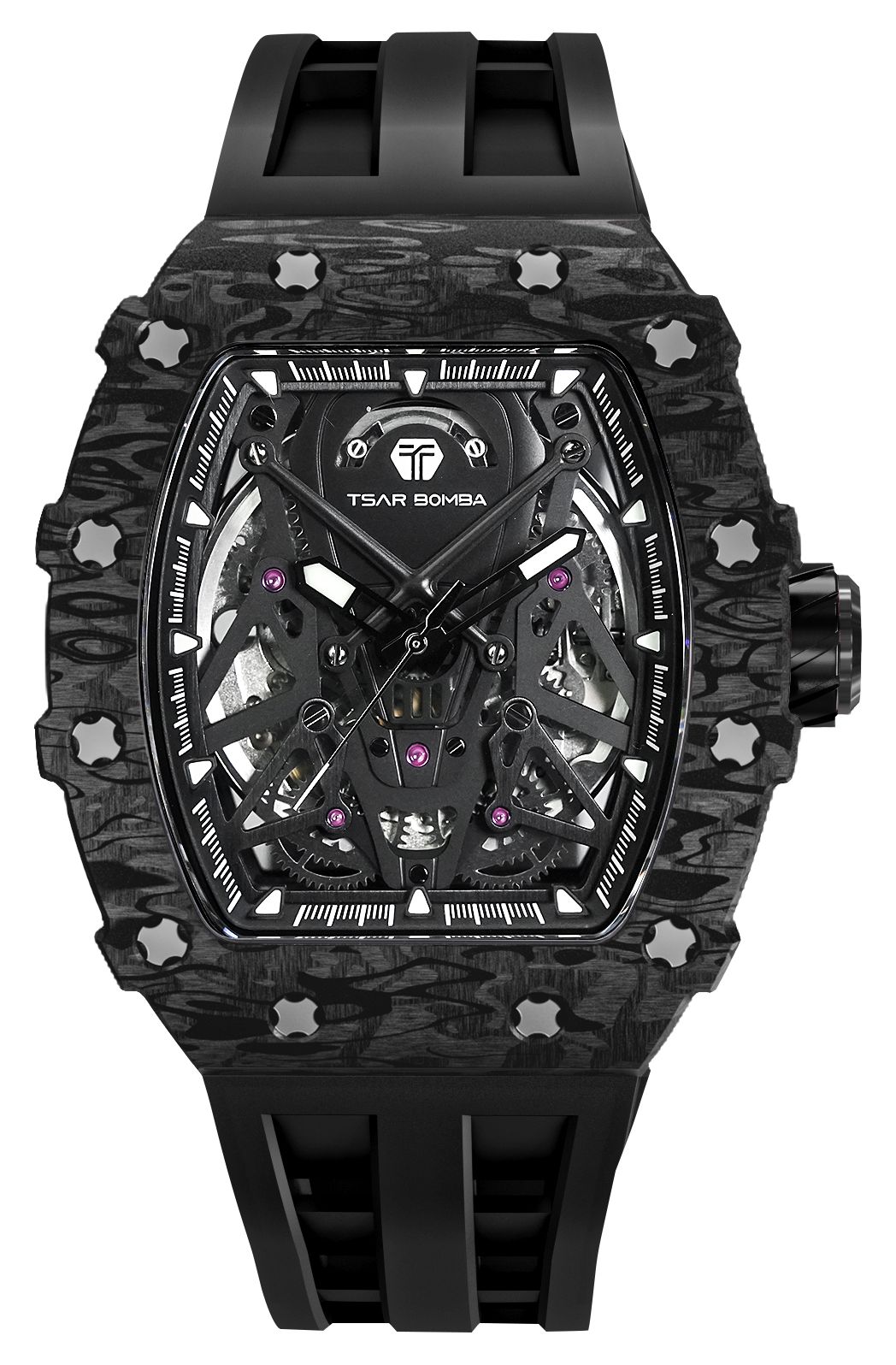 TSAR BOMBA TB8207CF-01 Elemental Series Carbon Fiber Watch