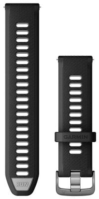 Garmin Quick Release Strap Only (22mm) Black/Powder Grey Silicone, Slate Hardware 010-11251-A0