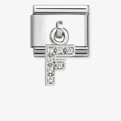 Nomination Classic Letter F Cubic Zirconia Charm 331818/06