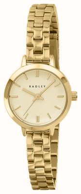 Radley Three-Hand Quartz (24mm) Champagne Dial / Gold PVD Stainless Steel Bracelet RY4684