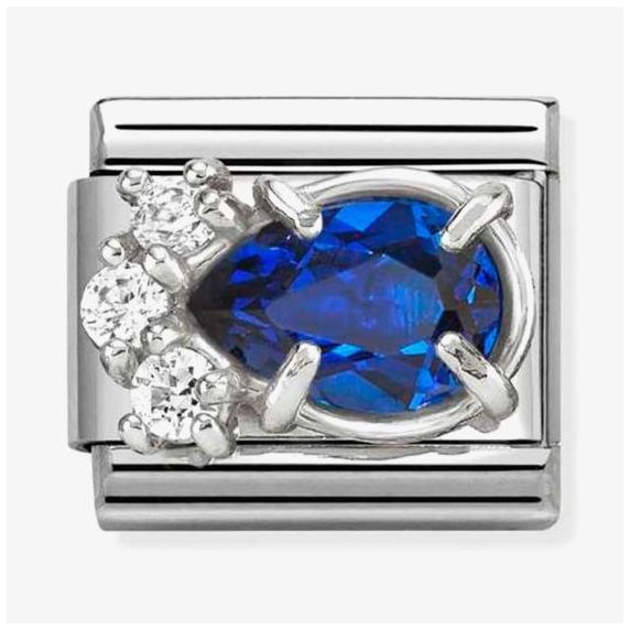 Nomination 330329/06 Classic Blue Teardrop Cubic Zirconia Jewellery