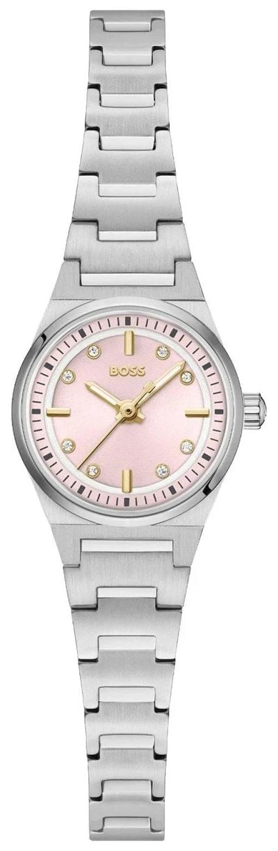 BOSS 1502862 Ladies Stainless Steel Pink Dial Graceful Watch