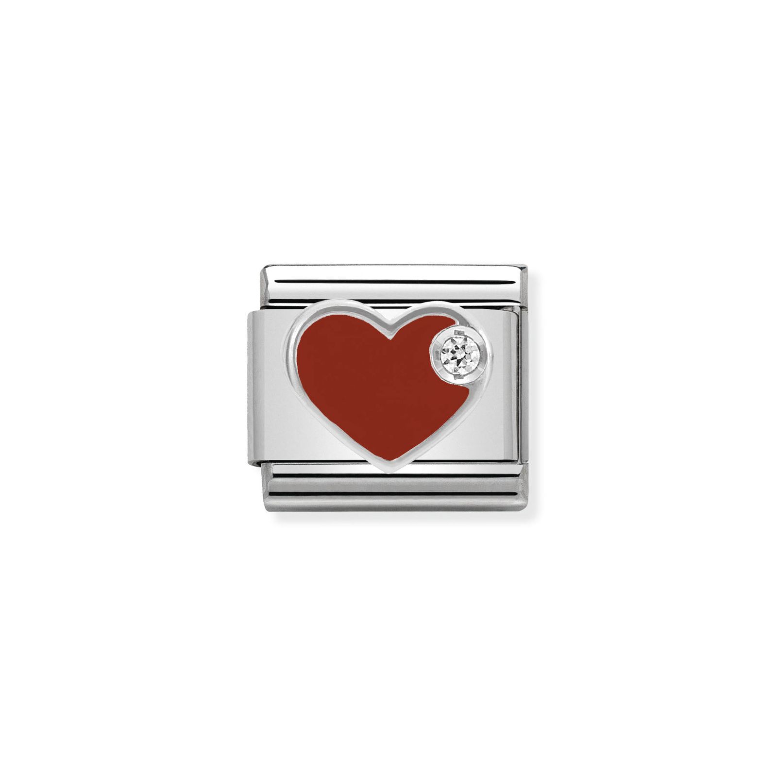 Nomination 330305/01 Classic Heart Sterling Silver & Steel Jewellery