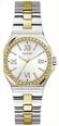 Guess Watches Women's Empress White Sunray Dial Two-Tone Stainless Steel Bracelet GW1095L3