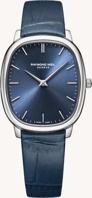 Raymond Weil Toccata Heritage Quartz (31mm) Blue Sunray Dial / Blue Leather Strap 5280-STC-50001