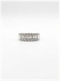 James Moore & Co 0.76ct Baguette And Round Brilliant Natural Diamond 9ct White Gold Half Eternity Ring J29842
