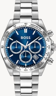 BOSS HERO 2.0 Quartz Chronograph (44mm) Blue Dial / Stainless Steel Bracelet 1514315