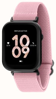 Reflex Active Series 37 Smart Calling Watch (37mm) Pink Nylon Strap RA37-2200