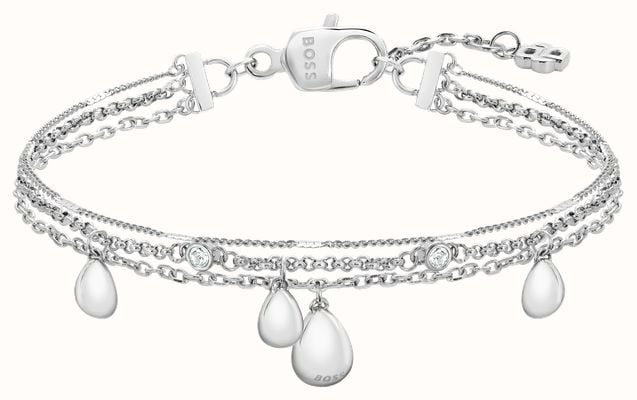 BOSS Jewellery Women's Selena Teardrop Crystal Bracelet Stainless Steel 1580767