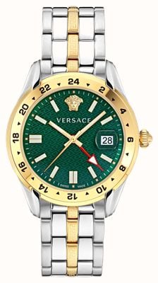 Versace Men's Greca (41mm) Green Dial / Two-Tone Stainless Steel Bracelet VE7C00623