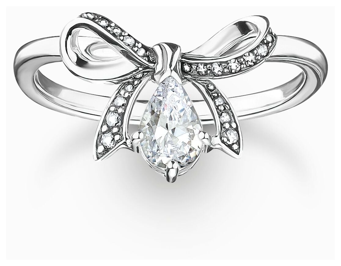 Thomas Sabo TR2481-643-14-54 Sterling Silver Ring With Bow Jewellery
