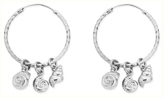 ChloBo TREASURES OF BALI Resilient Dreams Hoop Earrings - 925 Sterling Silver SEHMUL3