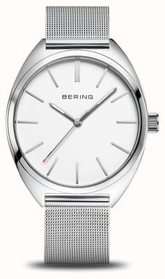 Bering FREEDOM Classic Quartz Rainbow (40mm) White Dial / Steel Mesh & Rainbow NATO Straps 127220-40-000