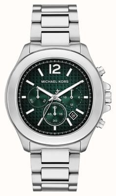 Michael Kors Oversized Sage Chrono (44mm) Green Dial / Stainless Steel Bracelet MK9191