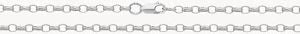 Treasure House Silver Oval Belcher Chain 24" G1077/24