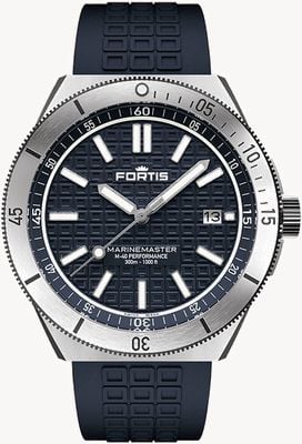 FORTIS Marinemaster M-40 Performance Gravity Black (40mm) Horizon Ultra-flexible Rubber Strap F8120026