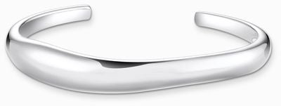 Thomas Sabo Organic Shape Bangle Sterling Silver 17cm AR116-001-21-L17