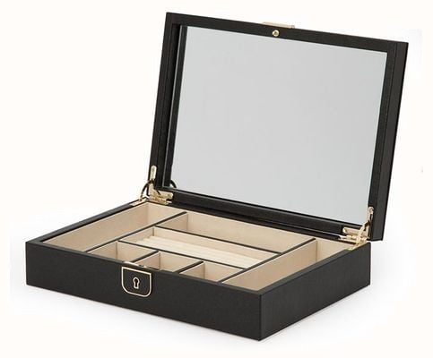 WOLF Palermo Anthracite Medium Flat Jewellery Box 213202