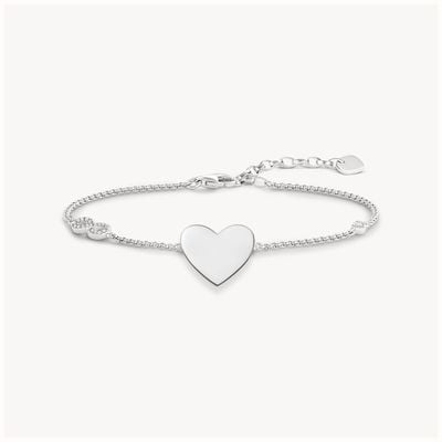 Thomas Sabo Sterling Silver Bracelet Heart With Infinity A1486-051-14-L19,5V