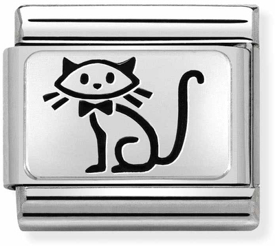 Nomination Classic Family Oxidised Sterling Silver & Steel Charm 330109/53