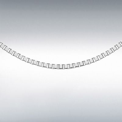 IBB Sterling Silver Unisex 2.6mm Box Chain 61cm/24" 8.19.6907