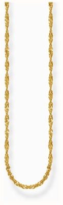 Thomas Sabo Singapore Chain 1.7mm Gold-Plated Sterling Silver Necklace 45cm KE2284-413-39-L45V