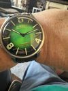 Customer picture of U-Boat Darkmoon SS (46.5mm) Noble Green Soleil Dial / Black Vulcanised Rubber Strap 8702/E