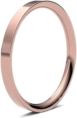 James Moore Wedding Rings | 9ct Rose Gold | 2mm | Medium | Flat Court | AG_2LME-9R