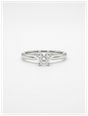 0.23ct Round Brilliant Natural Diamond Platinum Solitaire Ring J86863
