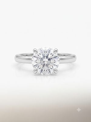 Platinum Diamond Set Soliare Ring 2.01ct J60035