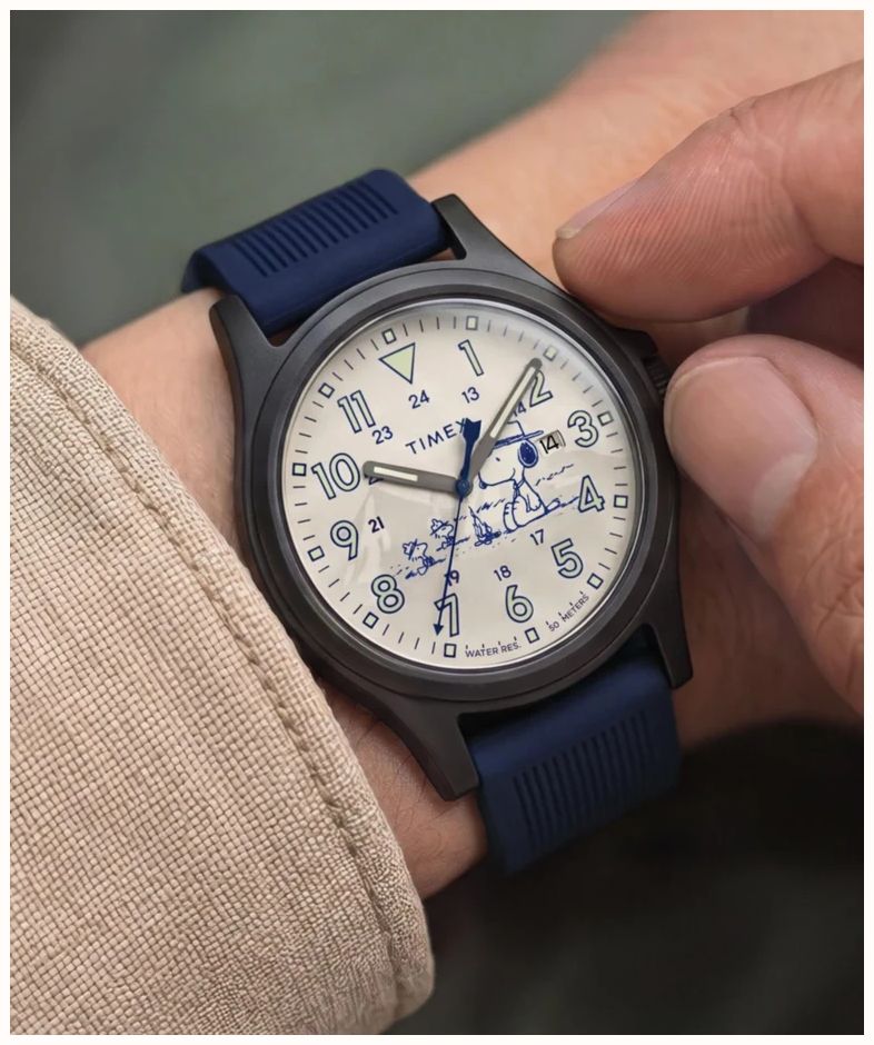 Timex PEANUTS EXPEDITION ACADIA Silicone Strap 40mm TW2Y84700 - alternate view 5