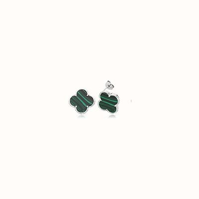 James Moore TH Silver Clover Leaf Stud Earrings G51374