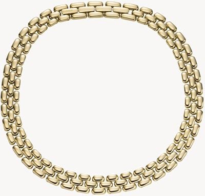 Fossil Women's Arden Gold-Tone Stainless Steel Watch Link Necklace JF04783710