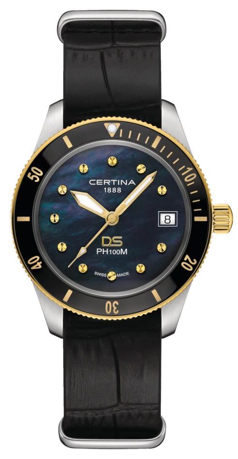 Certina C0442102605100 DS PH100M Lady (37.5mm) Black Mother- Watch