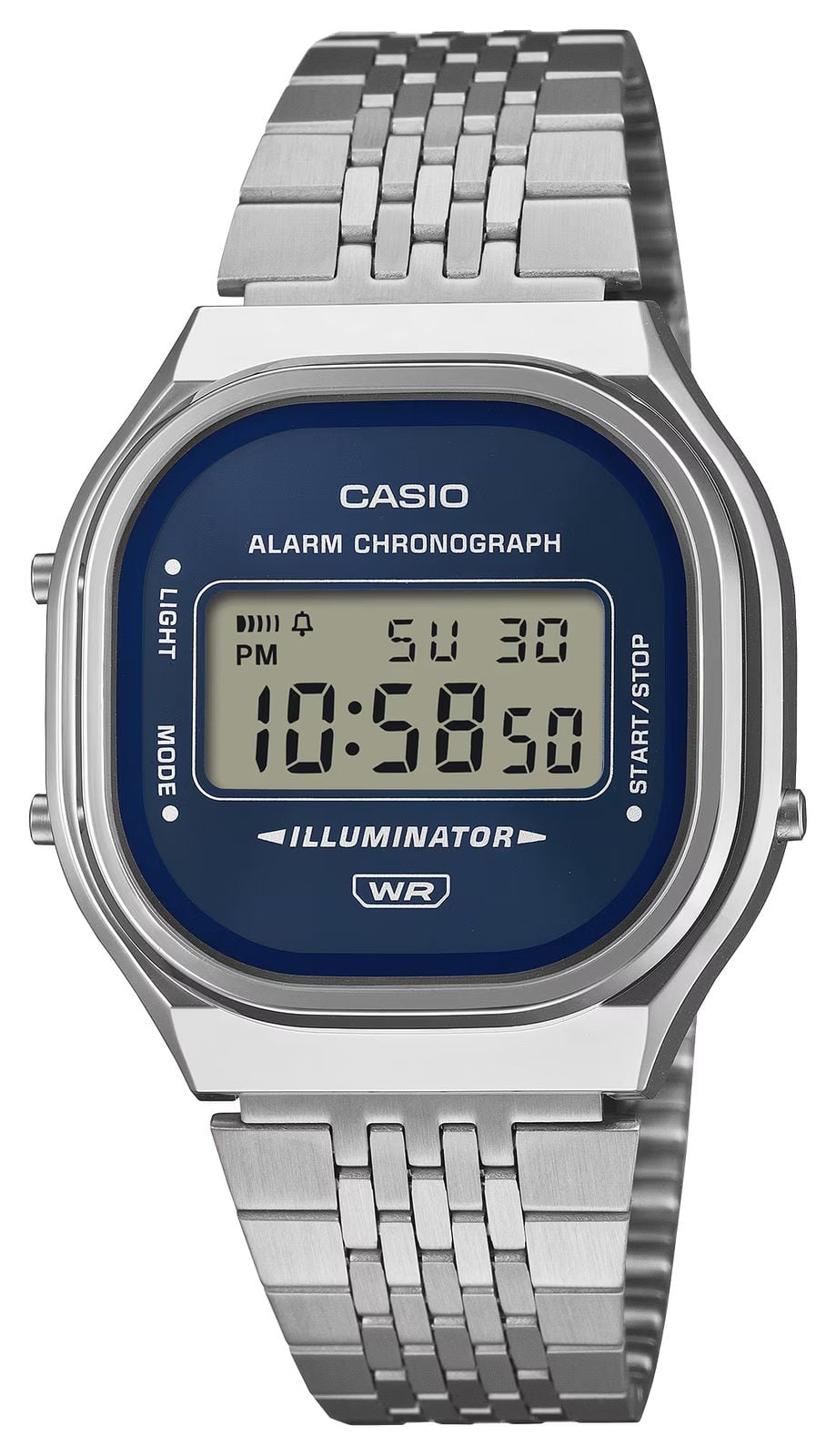 Casio A140WE-2AEF A140 Series Alarm Chronograph Illuminator Watch