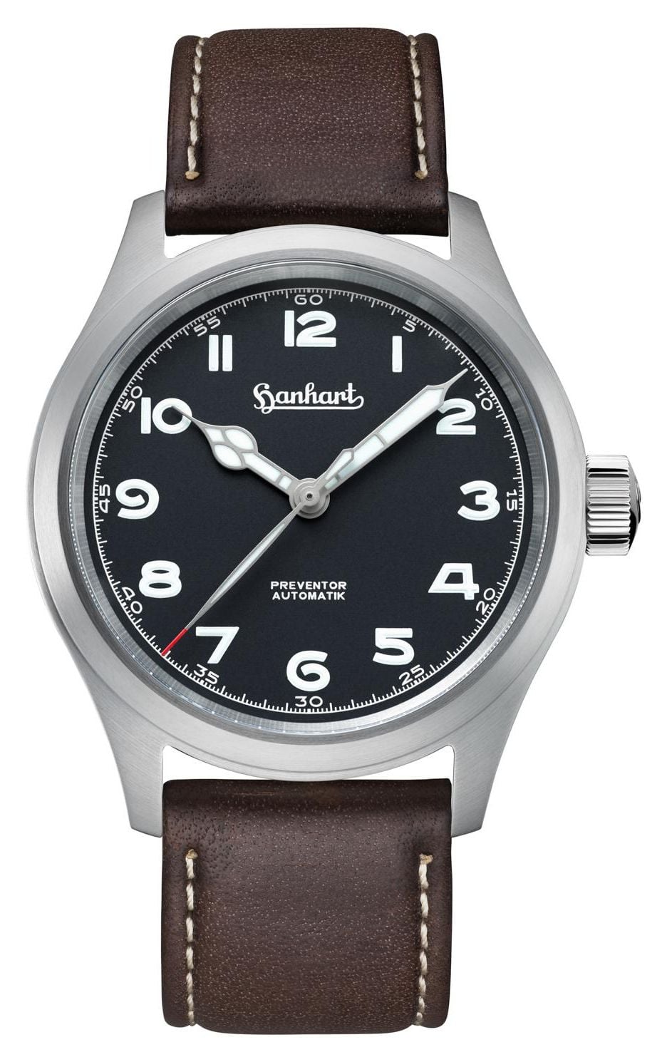 Hanhart 792.810-7110 PIONEER Preventor HD12â¢ (39mm) Black Watch