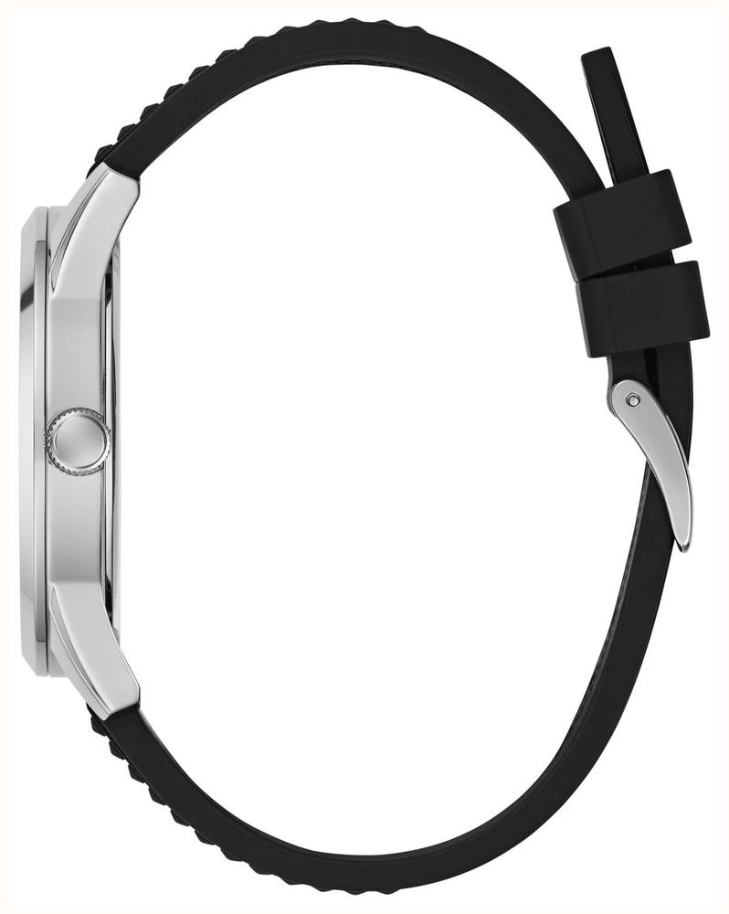 Guess Mogul Blue Sunray Dial Black Silicone Strap GW1143G1 - alternate view 2