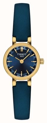 Tissot Lovely Round Quartz (19.5mm) Deep-Blue Dial / Deep-Blue Leather Strap T1400093604100
