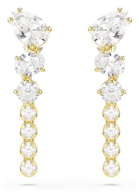Swarovski 5747936 Mesmera drop earrings, Mixed cuts, White, Jewellery