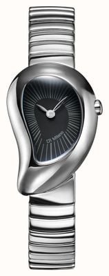 D1 Milano Pure Drop (23mm) Matte Black Dial / Stainless Steel Bracelet DRBL01