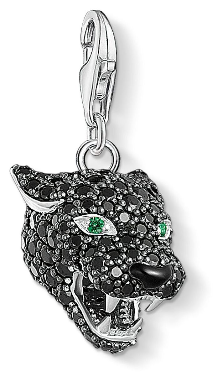 Thomas Sabo 1696-845-11 Charm Pendant | Black Cat | Zirconia Jewellery
