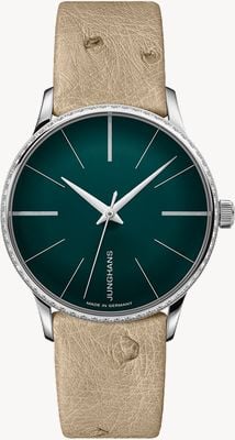 Junghans Meister Automatic Damen Green Sunray Brushed Dial Diamond Set 27/3240.00