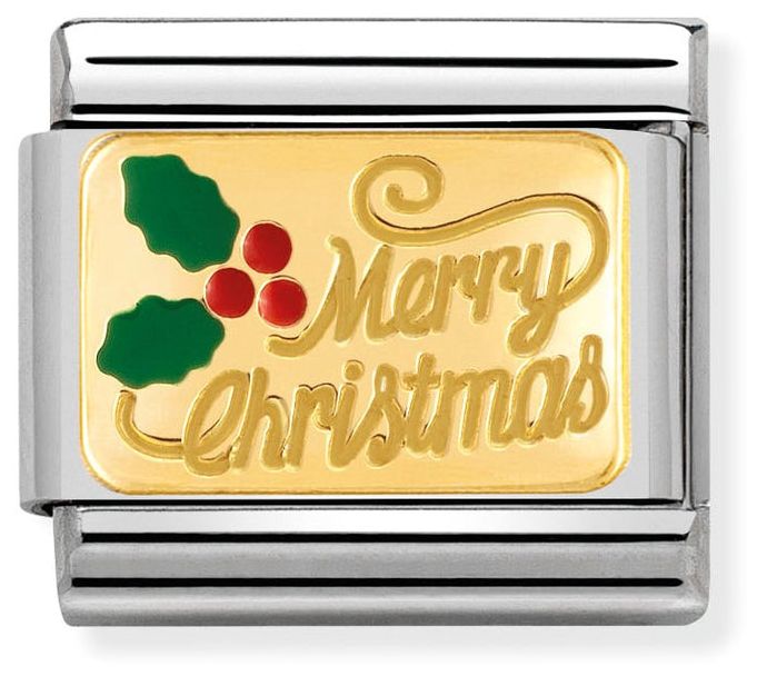 Nomination 030282/17 Classic Merry Christmas Steel Enamel Jewellery